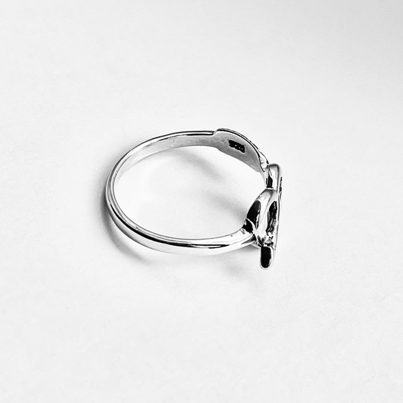 Sterling Silver Heart with Arrow Ring, Bow and Arrows, Promise Love Jewelry - Picture 13 of 13